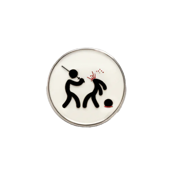 KILLING IT METAL PIN BADGE ROUND (SMPB-002)