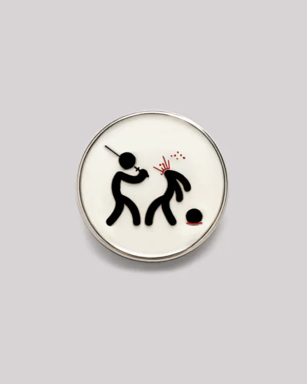 KILLING IT METAL PIN BADGE ROUND (SMPB-002) - Image 2